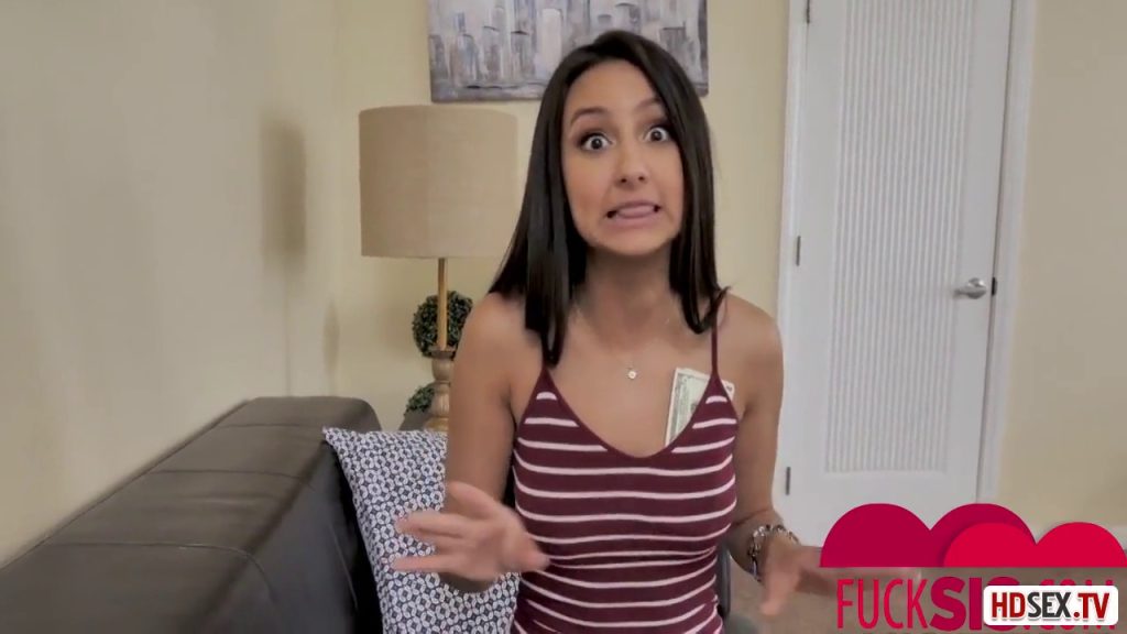 Pretty teen brunette, Eliza Ibarra likes to hold her legs lifted high, while getting fucked hard