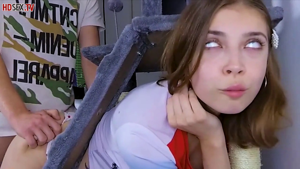 Sweet, teen brunette is getting fucked harder than ever before, in the middle of the day